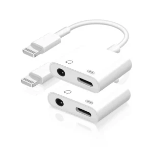2-in-1 Audio Adapter | iPhone Lightning to 3.5mm UK