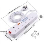 3 Gang Extension Lead – Best Selling Product in UK - Image 2