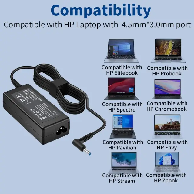 65W Laptop Adapter | Fast Power Cable UK - Image 4