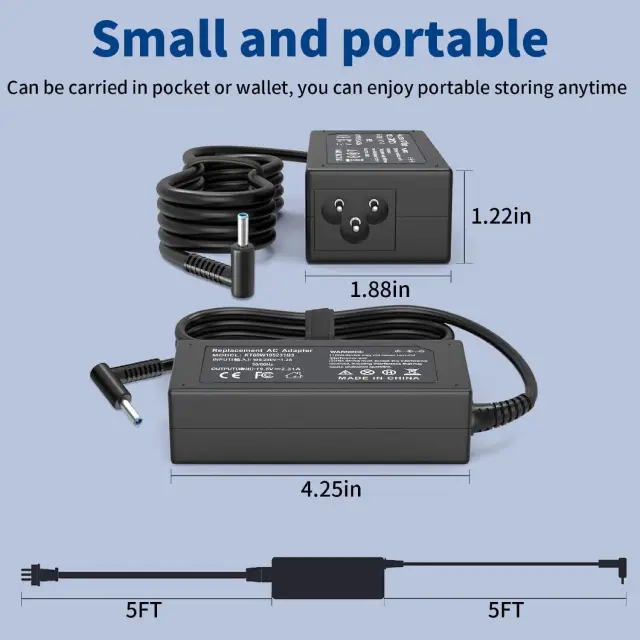 65W Laptop Adapter | Fast Power Cable UK - Image 3