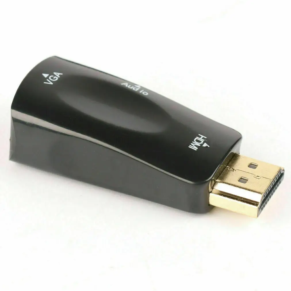 Compact HDMI VGA Adapter UK – Digital to Analog Converter for PS4, PC, Laptop, TV Box