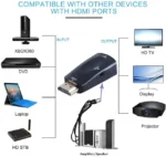 HDMI to VGA adapter with 3.5mm Audio – 1080p Full HD | For PC, Laptop, Xbox, Projector, Monitor | Best Product UK - Image 2