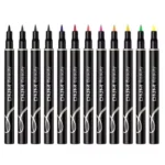 Long lasting eyeliner UK DNM Fashion 12‑Color Waterproof Gel Eyeliner Set – Matte, Long‑Lasting, Vegan, Built‑In Sharpener