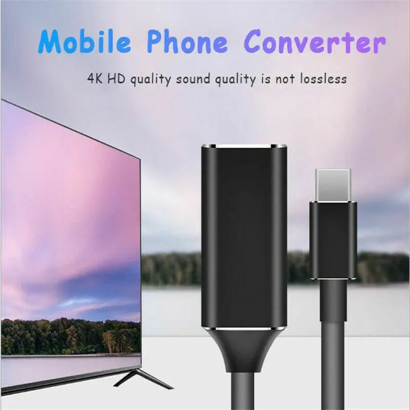 USB Type-C to HDMI cable – 4K UHD Type-C to HDMI Converter for MacBook, Samsung & More | Plug & Play Display Extension UK