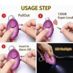 Self Defense Alarm 130dB – Best Selling Product in UK (PINK) - Image 3