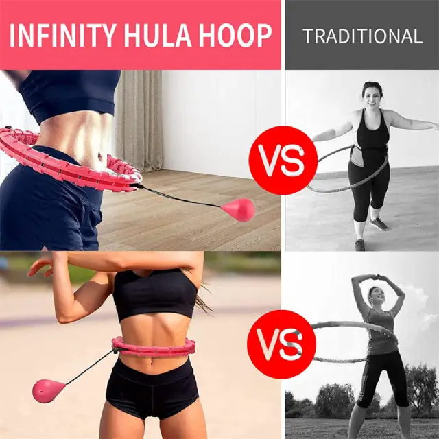 Adjustable 24/36/48 Knots for Waist Fitness & Weight Loss - Affordable fitness hoop UK - Image 2