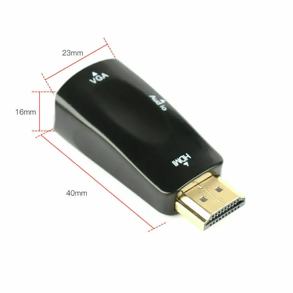 Compact HDMI VGA Adapter UK – Digital to Analog Converter for PS4, PC, Laptop, TV Box - Image 2