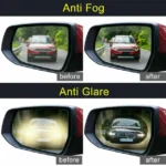 Car Rearview Mirror Rainproof & Anti glare mirror film UK | Waterproof Nano Protective Stickers - Image 2