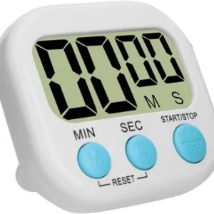 Digital Kitchen Timer with Magnetic Back | Large LCD Countdown Clock | baking accessories UK