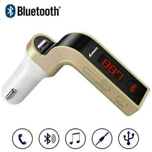 Bluetooth FM Transmitter for Car Accessories + USB Charger, Hands-Free - Image 4