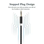 Wired Headphones Audio Cable 3.5mm AUX for Phone, TV & Laptop - Image 4