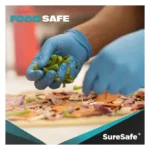 Blue Nitrile/Vinyl Blend Exam Gloves – Powder Free – Best Selling Product in UK - Image 2
