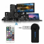 Wireless Bluetooth 3.5mm AUX Audio Receiver – hands free car kit Bluetooth with Built-in Mic & USB Charging Best product UK - Image 2
