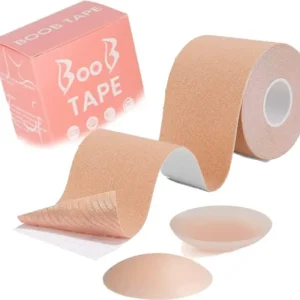 Boob Tape with 2 Nipple Covers – Reusable Breast Lift Tape – Best Selling Product in UK