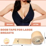 Boob Tape with 2 Nipple Covers – Reusable Breast Lift Tape – Best Selling Product in UK - Image 3