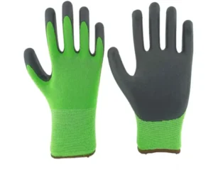 Best Quality Foam Green Work Gloves – Latex Coated Glove for Gardening, DIY & Construction – Best Selling Product in UK - Image 2