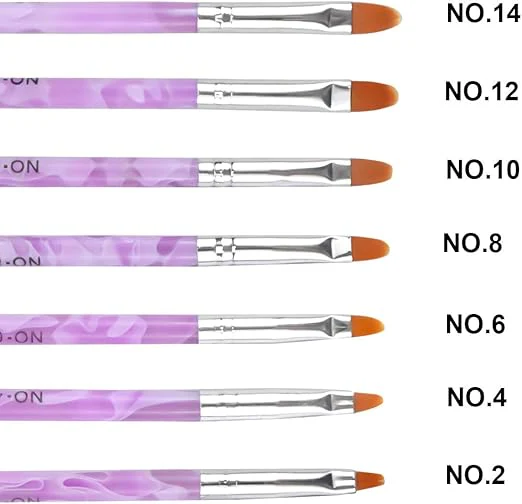 Nail Brush Set (7pcs) for Nail Art | Best product in UK - Image 2