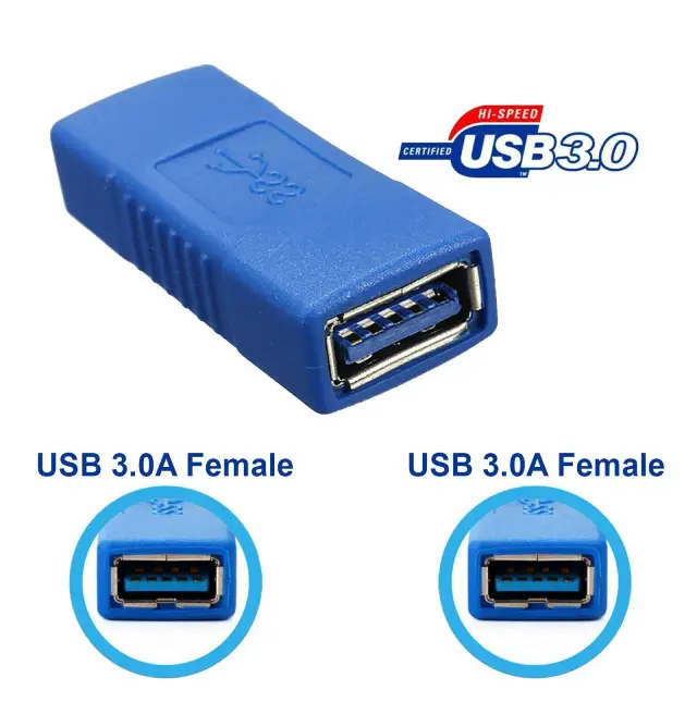 USB 3.0 A Female to Female Adapter | High-Speed Connector Coupler Joiner – Best Selling Product in UK - Image 3