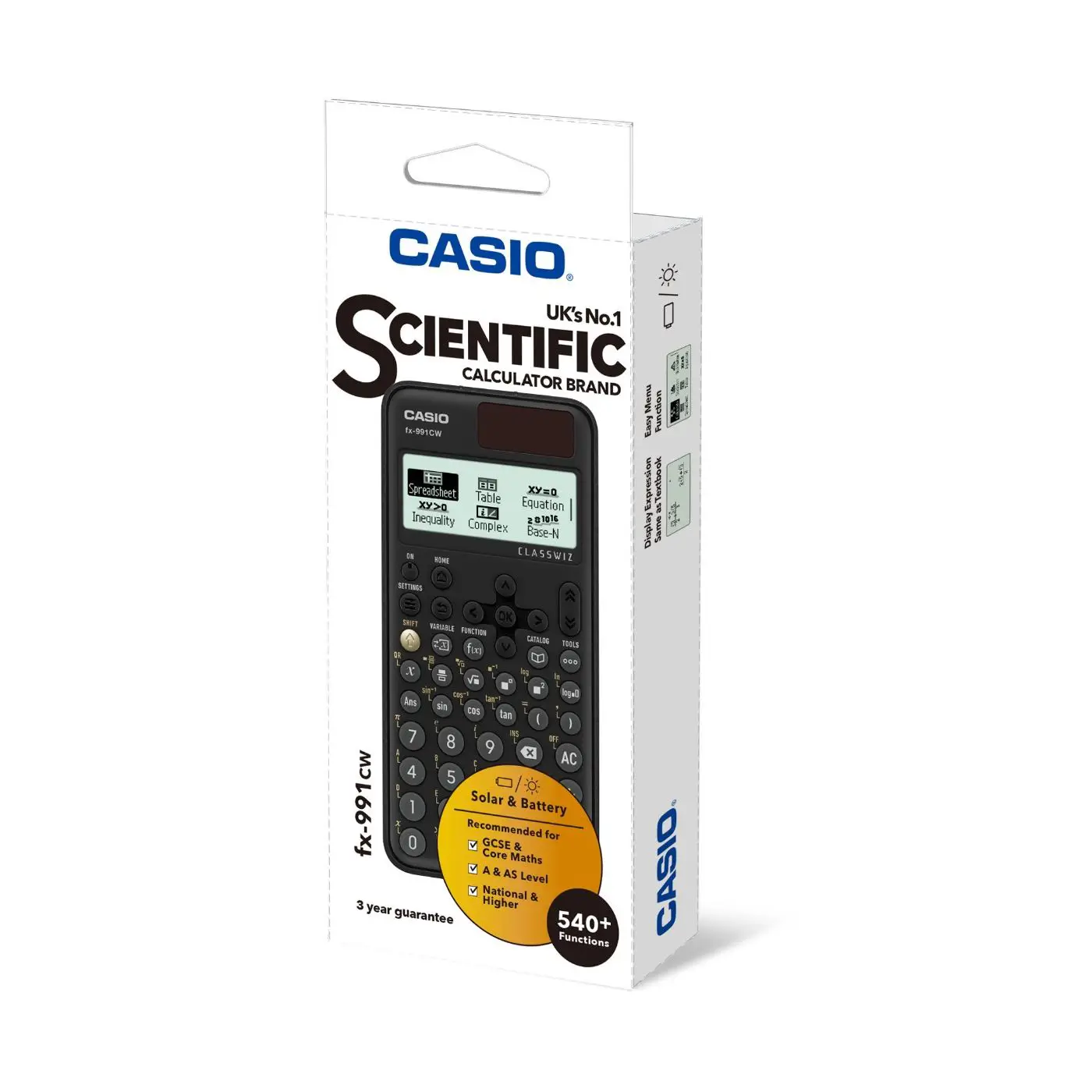 Casio ClassWiz FX-991CW Advanced Scientific Calculator – Dual Powered & Exam-Approved – Best Selling Product in UK
