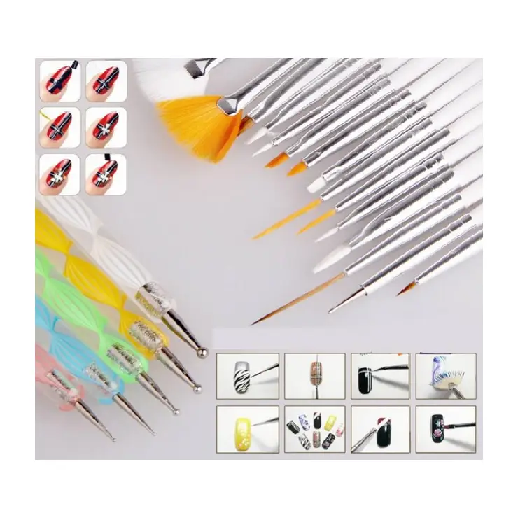 15-Piece Nail Art Brush Set – Dotting, Painting & Design Tools for UV Gel & Acrylic Nails – Best Selling Product in UK - Image 4