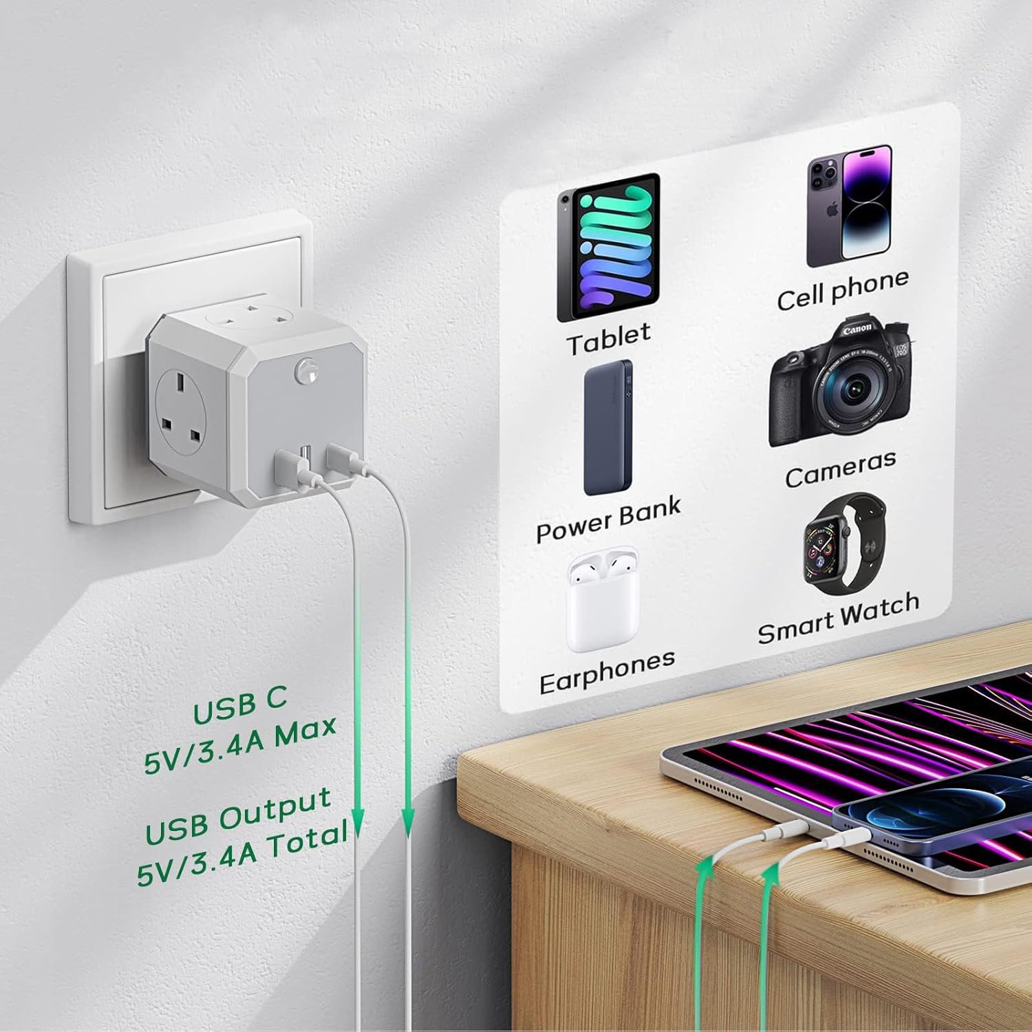Double Plug Adaptor – Best Selling Product in UK - Image 3