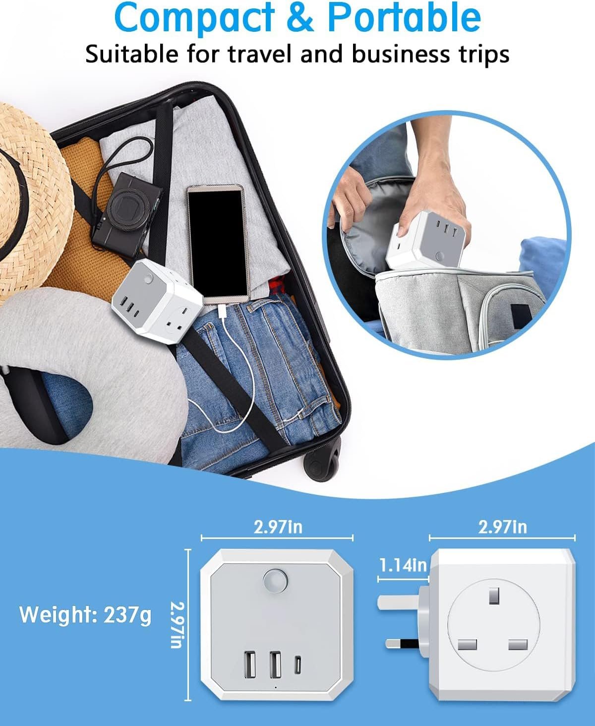 Double Plug Adaptor – Best Selling Product in UK - Image 5