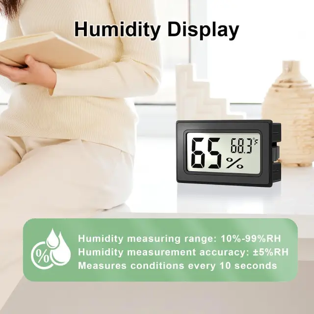 Digital LCD Hygrometer | Temperature Sensor UK - Image 3