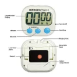 Digital Kitchen Timer with Magnetic Back | Large LCD Countdown Clock | baking accessories UK - Image 3