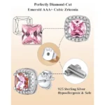 Moissanite Stud Earrings | 925 Sterling Silver UK - Image 4