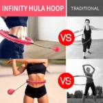 Smart Weighted Hula Hoop – Adjustable 24/36/48 Knots for Waist Fitness - Home workout equipment UK - Image 2