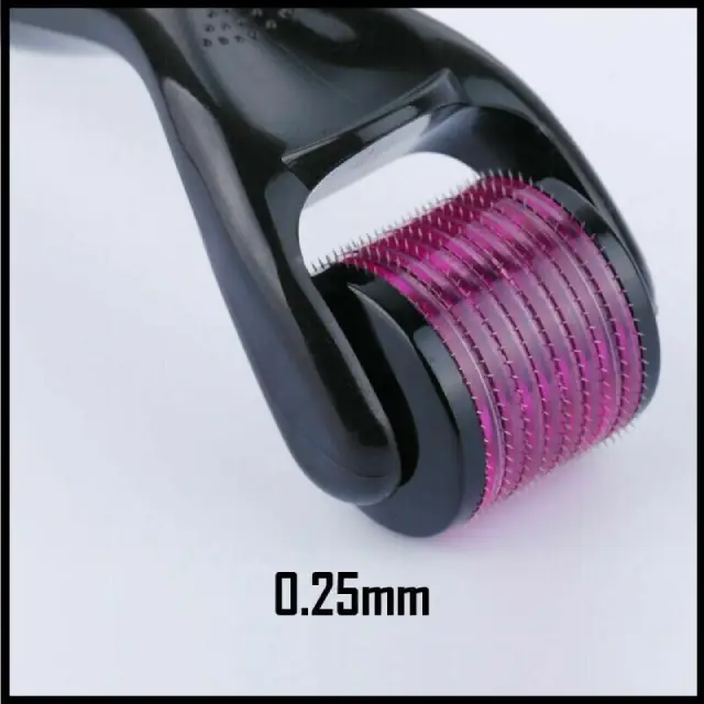 Skin roller for face UK Derma 540 Titanium Micro Needle – 0.25mm to 1.5mm – CE Approved Tool - Image 2