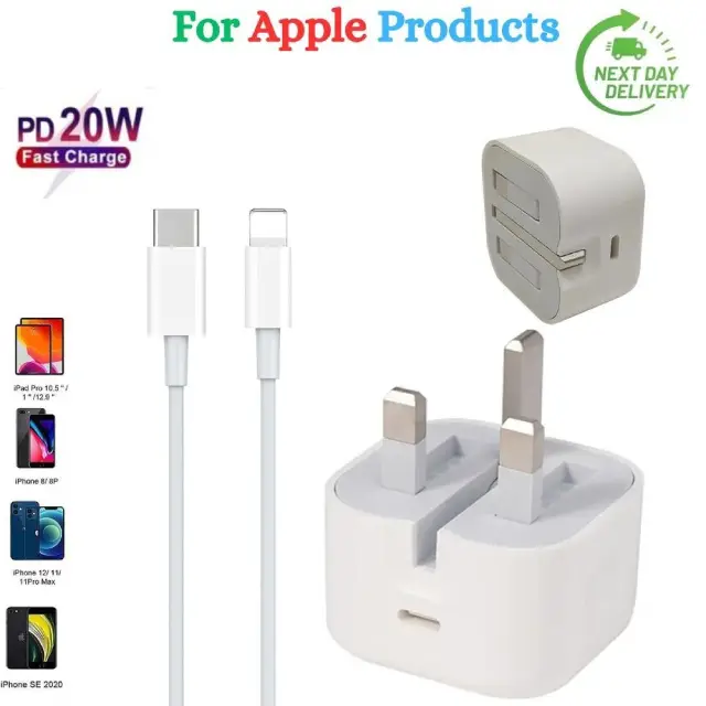 Type-C to Lightning Cable | Fast iPhone Charger UK