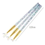 3Pcs Nail Art Brush Set – Fine Line Drawing Pens for nail art tools UK - Image 4