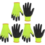 Best Quality Foam Green Work Gloves – Latex Coated Glove for Gardening, DIY & Construction – Best Selling Product in UK - Image 4