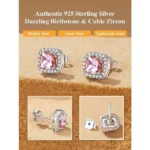 Moissanite Stud Earrings | 925 Sterling Silver UK - Image 3