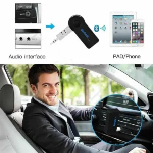 Wireless Bluetooth 3.5mm AUX Audio Receiver – hands free car kit Bluetooth with Built-in Mic & USB Charging Best product UK