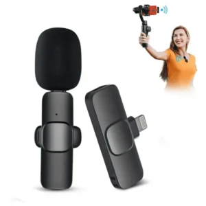 Dual Wireless Lavalier Microphone for iPhone, iPad – Perfect for Video Conferencing, Recording, and Live Streaming – Best Selling Product in UK