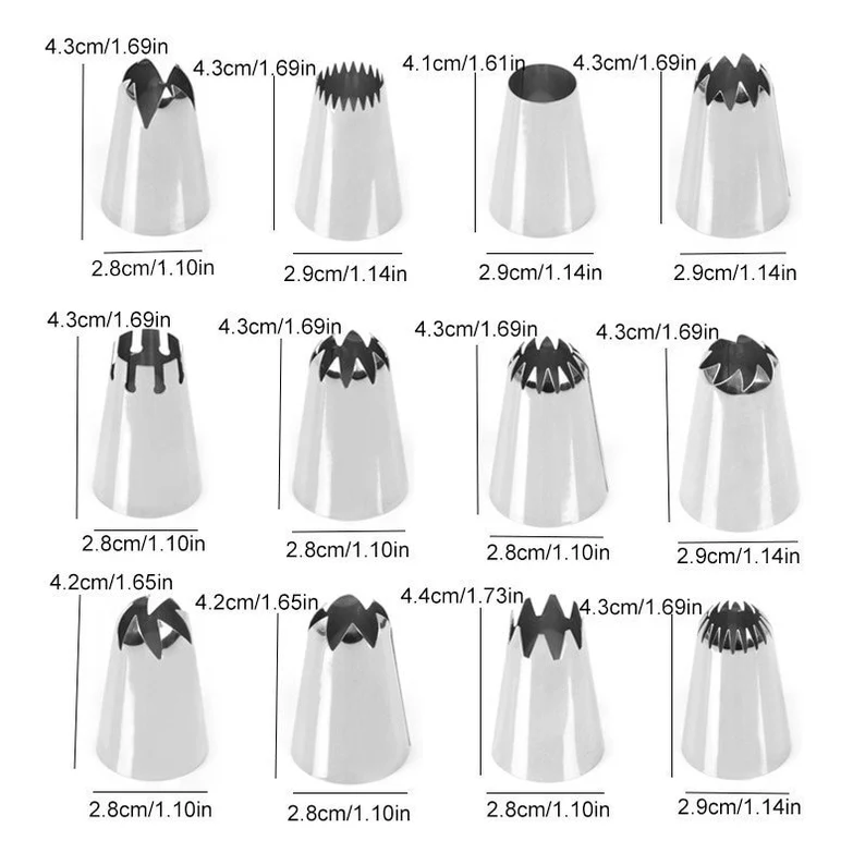 Large Icing Piping Tips Set – Best Selling Product in UK - Image 2