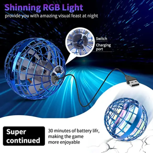 Pro Flying Ball Space Orb | Magic Mini Drone Boomerang Toy - Image 2