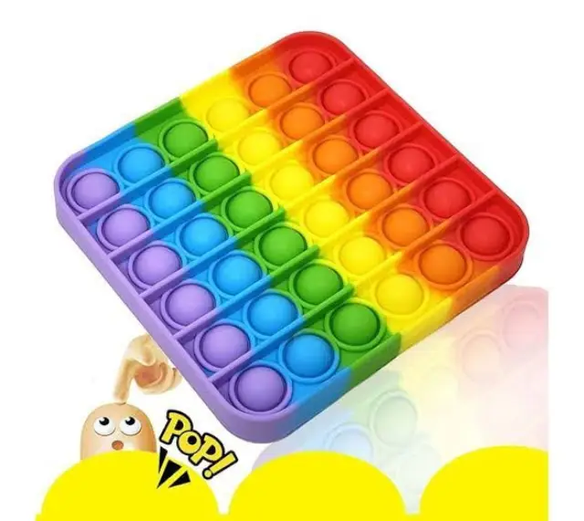 Push Pop Bubble Fidget Toy – mental wellness UK for Special Needs, Autism, & All Ages – Reusable Silicone