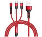 Multi Charger Cable 3 in 1– Lightning USB Fast Charger Cable