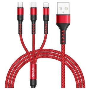 Multi Charger Cable 3 in 1– Lightning USB Fast Charger Cable