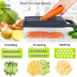 14 in 1 Vegetable Chopper | Mandoline Slicer UK - Image 3
