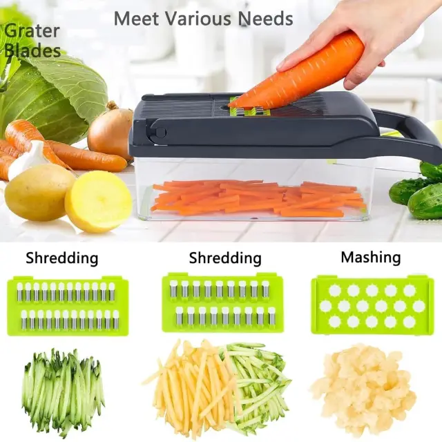 14 in 1 Vegetable Chopper | Mandoline Slicer UK - Image 3