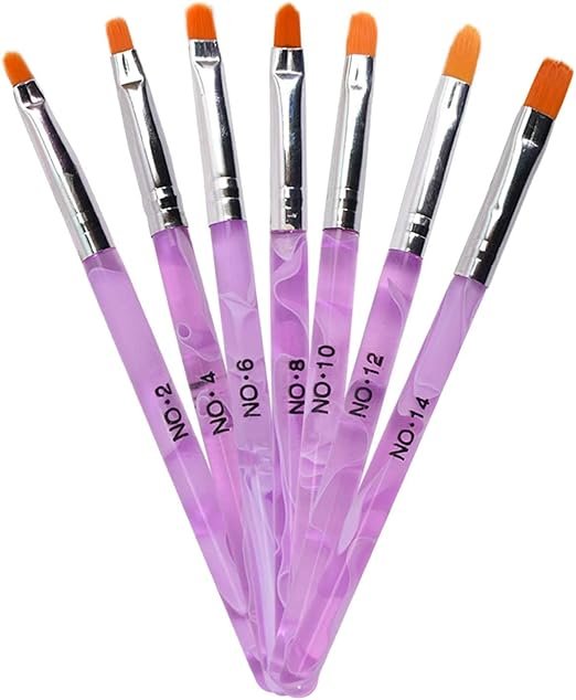 Nail Brush Set (7pcs) for Nail Art | Best product in UK