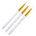 3Pcs Nail Art Brush Set – Fine Line Drawing Pens for nail art tools UK