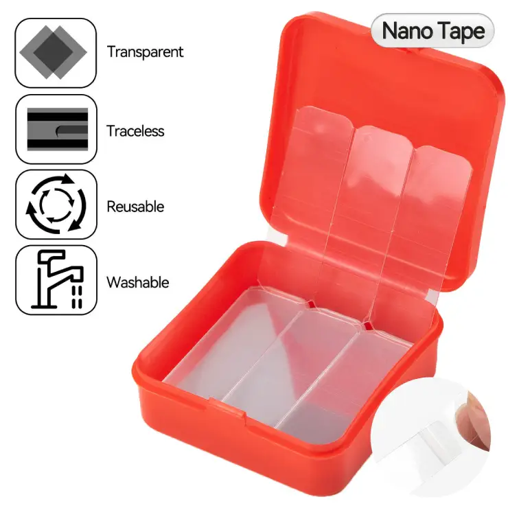 60pcs Reusable Nano Adhesive Tape – Double Sided Transparent Gel Pads – Best Selling Product in UK - Image 3
