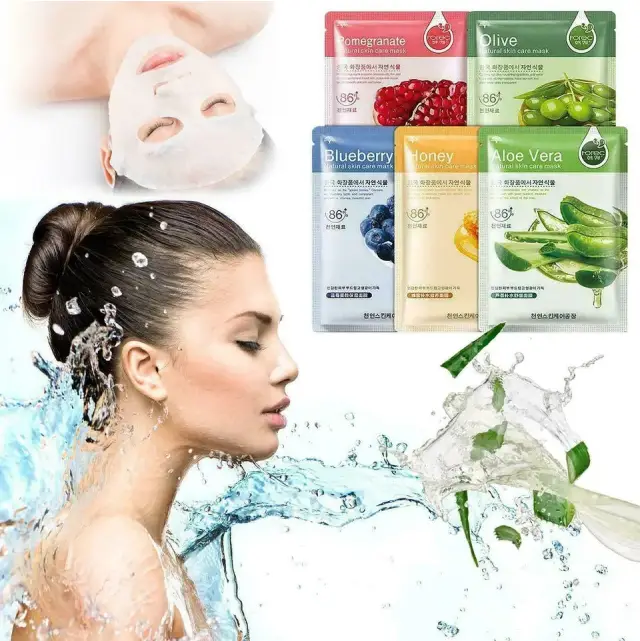 Natural Moisturising Hydrating Face Mask Sheets (Pack of 3 & 6) – Deeply Nourishing Skincare for All Skin Types – Best Selling Product in UK - Image 3