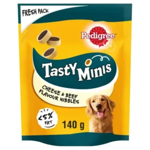 Pedigree Tasty Minis | Beef Cheese Dog Treats 140g UK