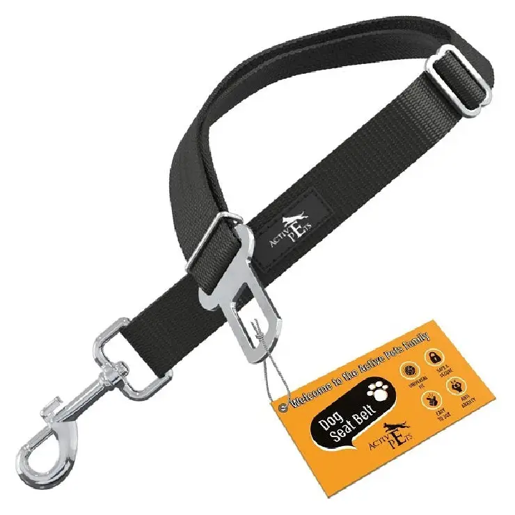 Black Car Seat Belt for Dogs – Adjustable Travel Restraint System for Small to Large Pups – Best Selling Product in UK - Image 2